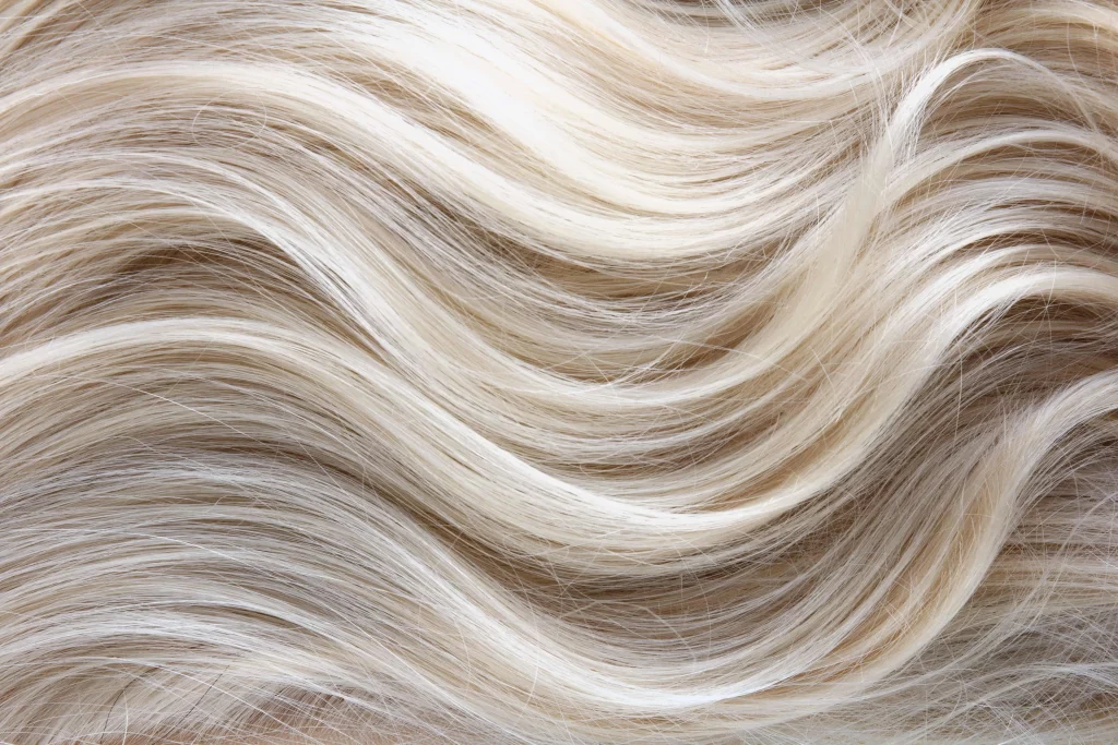 Icy Blonde Highlights Hair